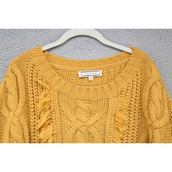 Flying Tomato Anthropologie Chunky Knit Sweater-Size Small-BOHO - Picture 9 of 11